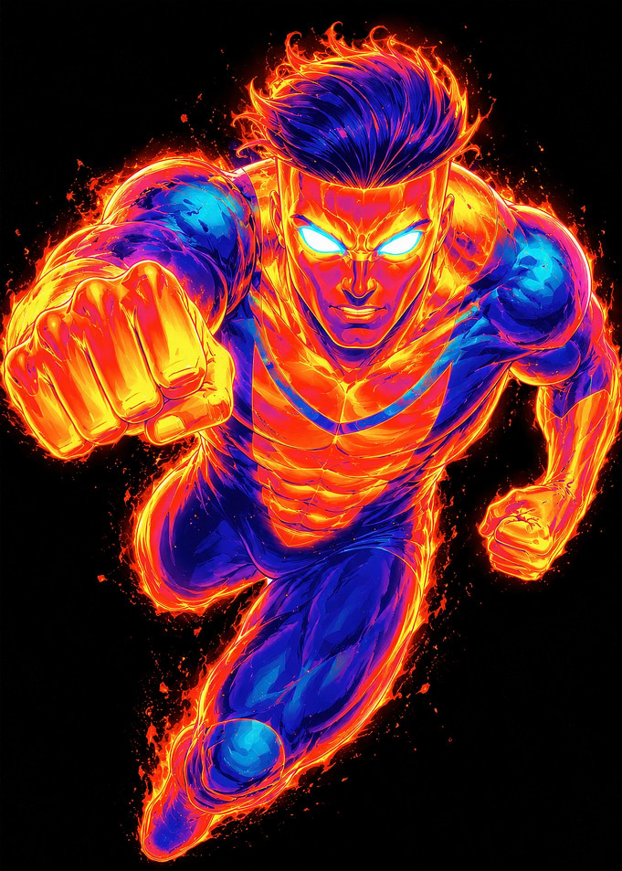 Invincible in Fiery Aura