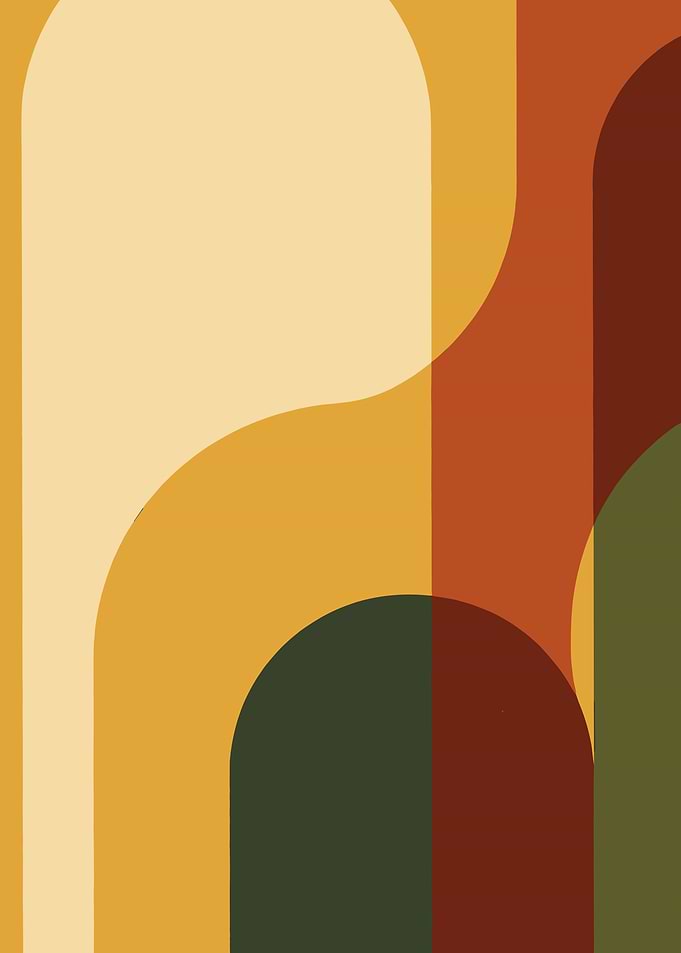 Retro Abstract Geometric Shapes