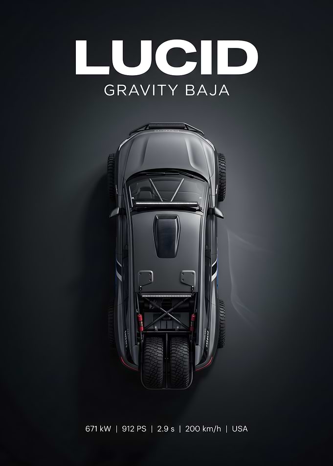 Lucid Gravity Baja car