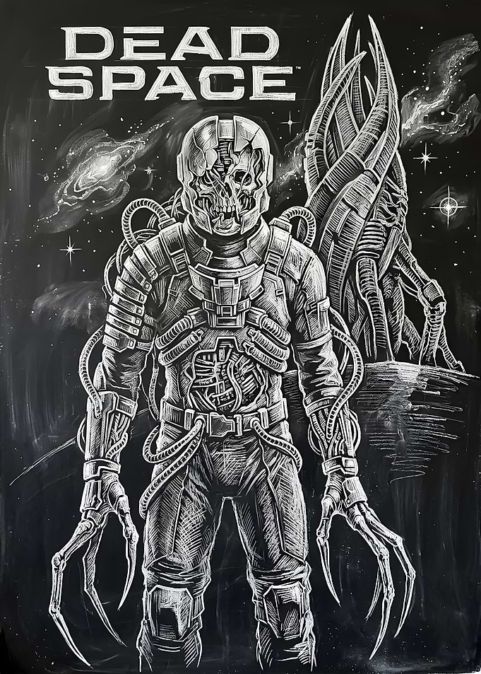 Dead Space Necromorph and Engineer Art