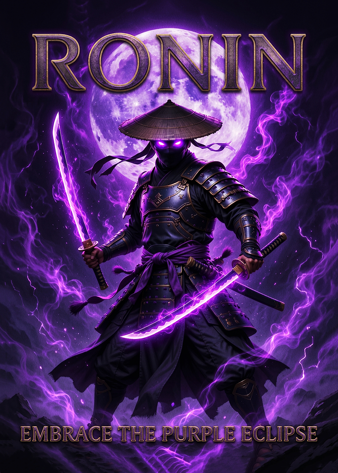 Ronin Warrior with Purple Energy