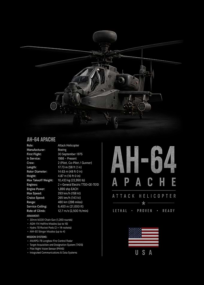 AH-64 Apache Attack Helicopter