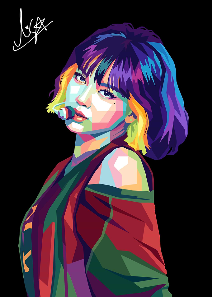 Lisa Pop Art Portrait