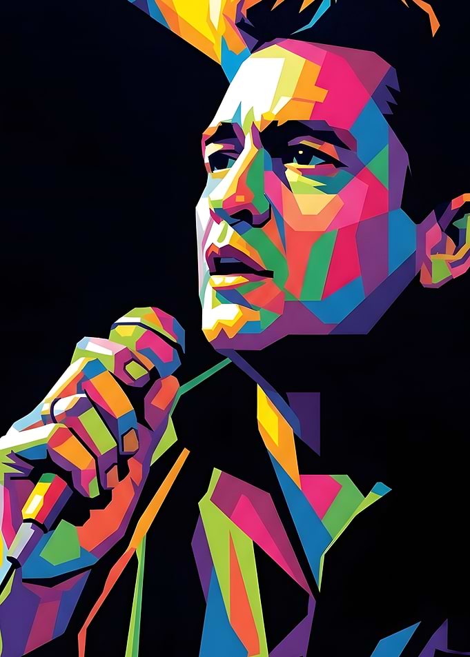 johnny cash pop art