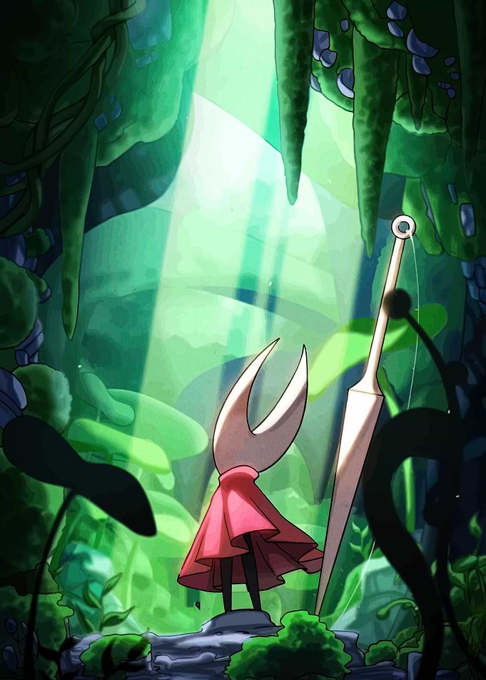 Hornet and Needle in a Lush Forest