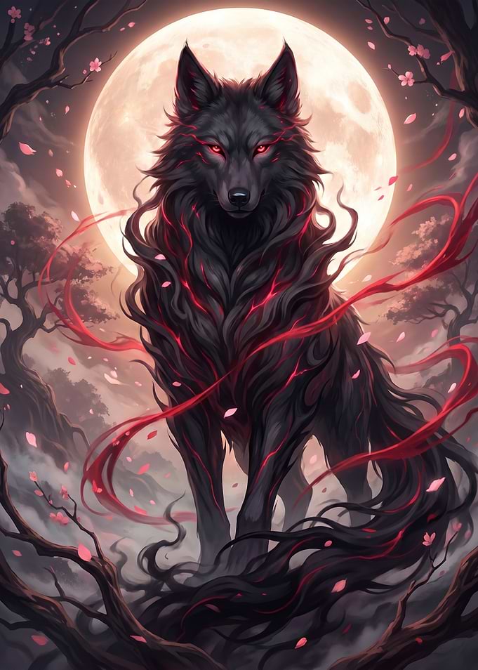Black Sakura Kitsune