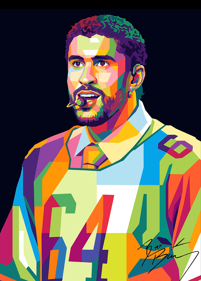 Bad Bunny Pop Art Portrait