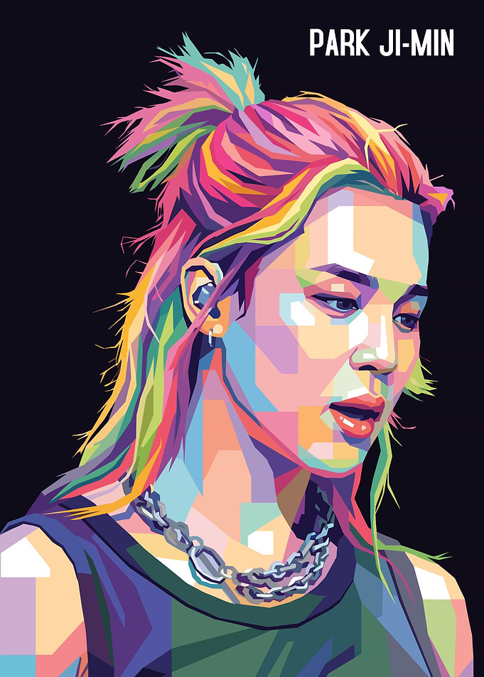 Park Ji-Min Pop Art Portrait