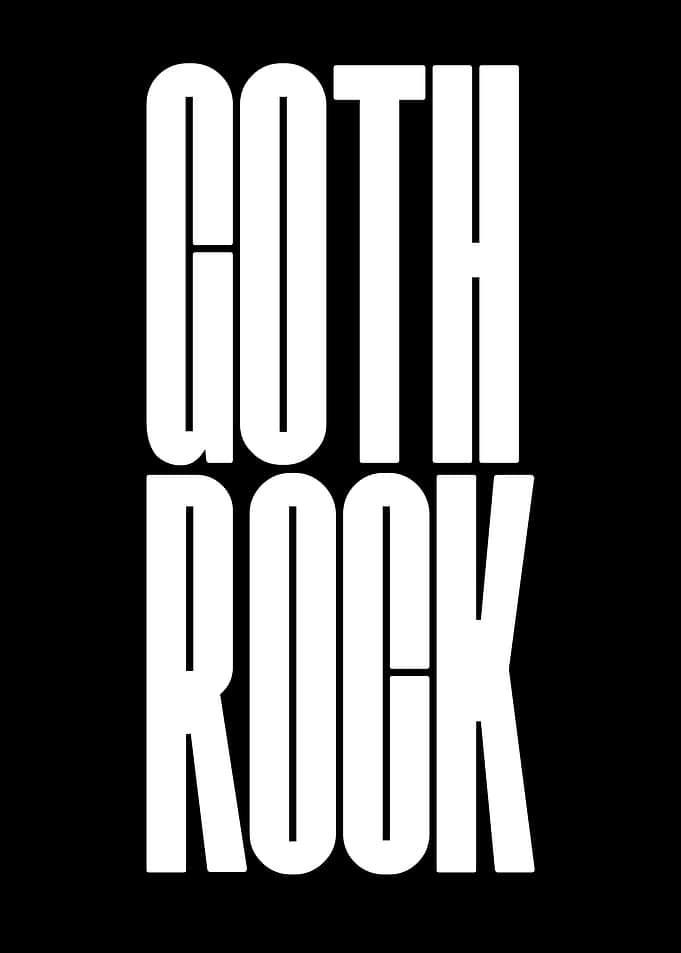 Goth Rock Text Art