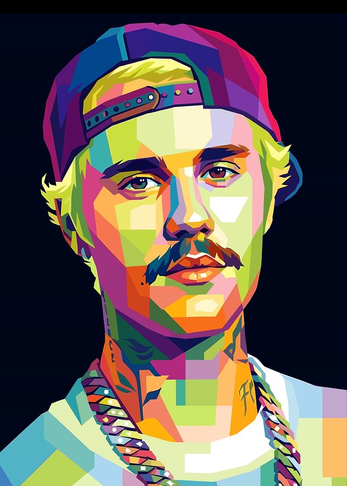 Justin Bieber Pop Art Portrait