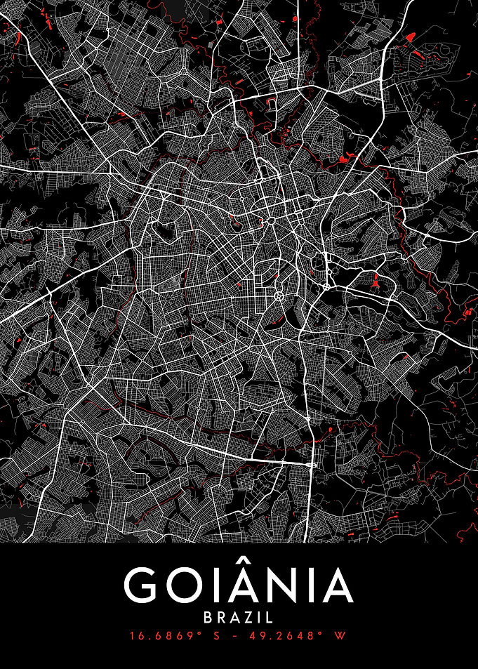Goiania Dark Map