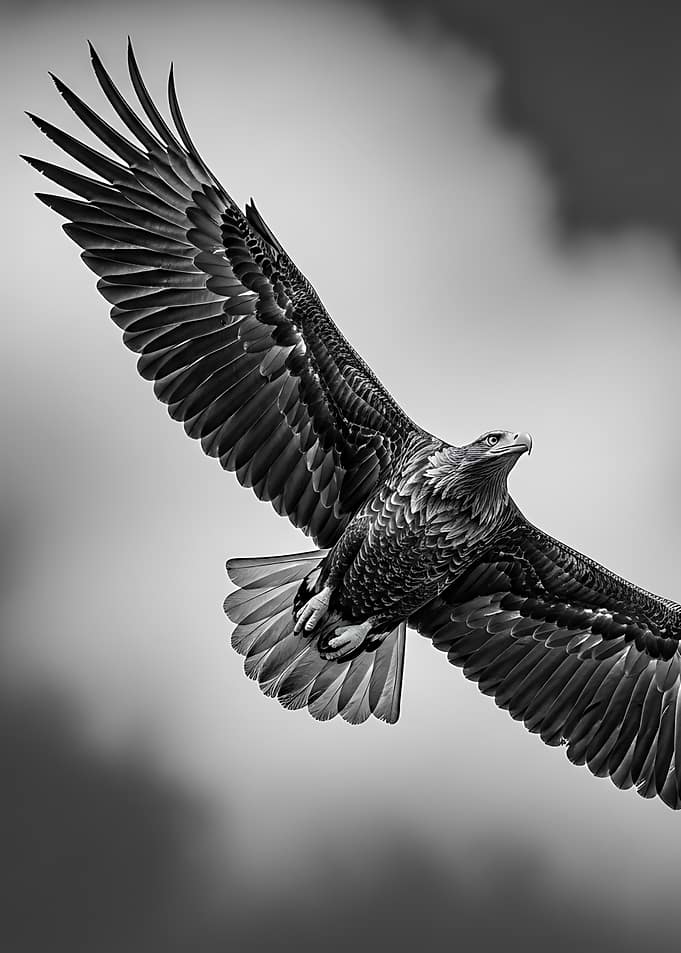 Eagle in flight