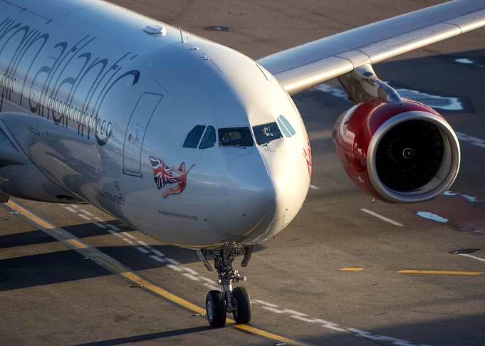 Virgin Atlantic Airplane on Tarmac