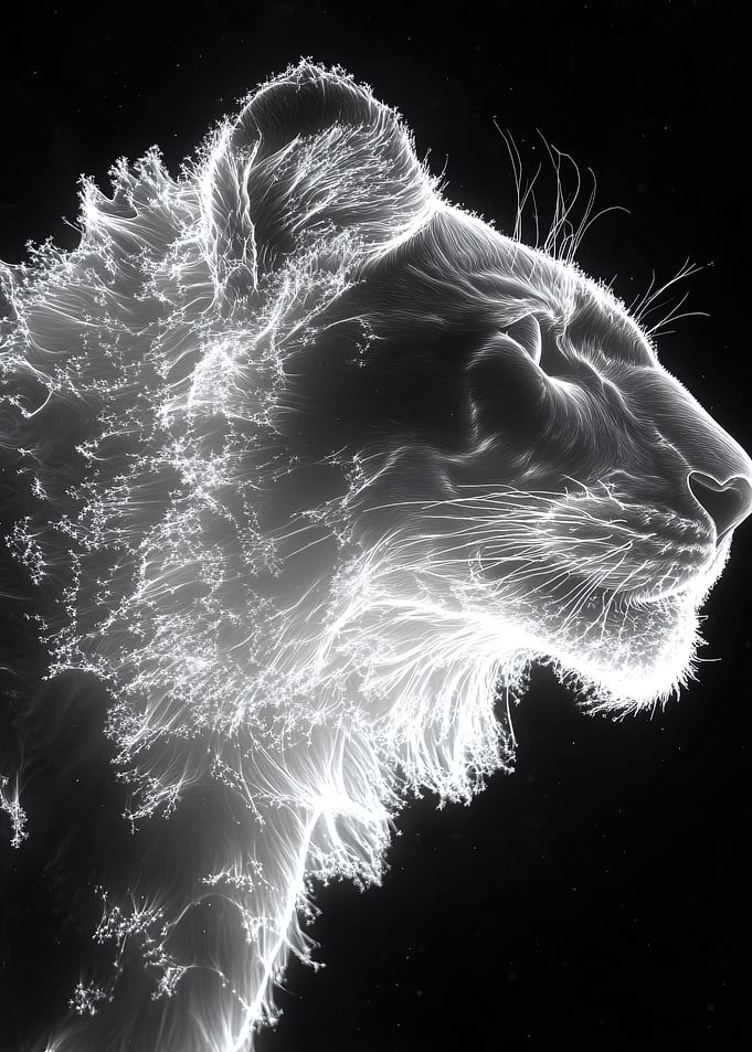 Glowing Lion Spirit