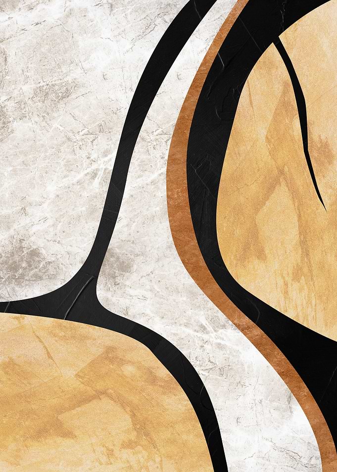 Abstract Marble and Geometric Art