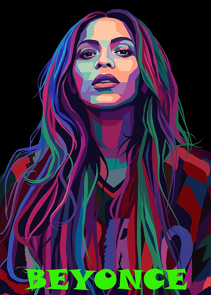 Beyonce Pop Art Portrait