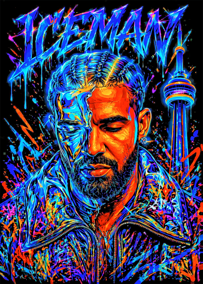Drake ICEMAN Pop Art Portrait