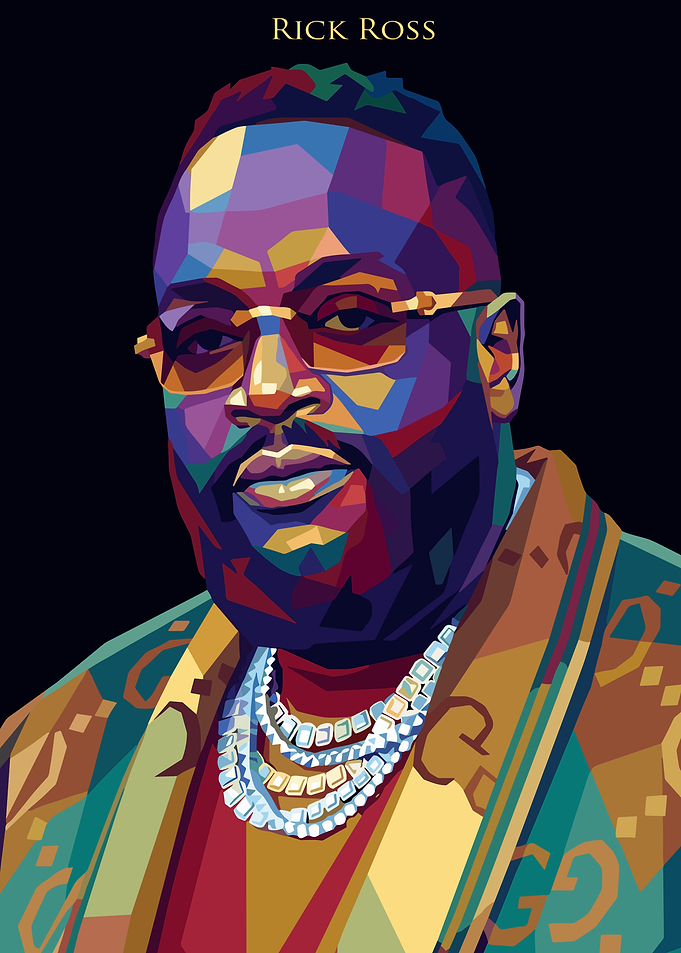 Rick Ross Pop Art Portrait