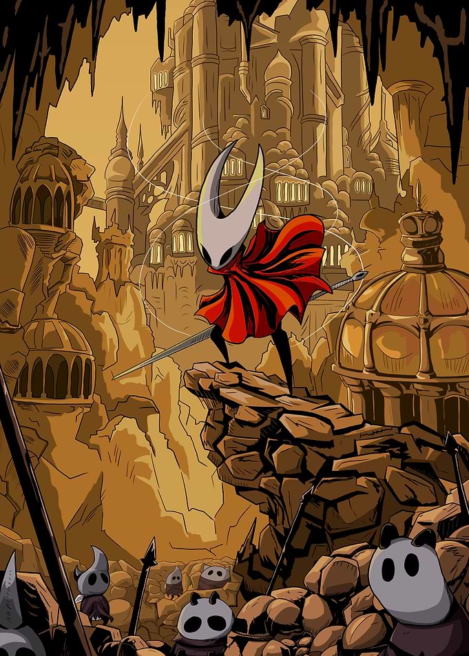 Hornet in a fantasy city