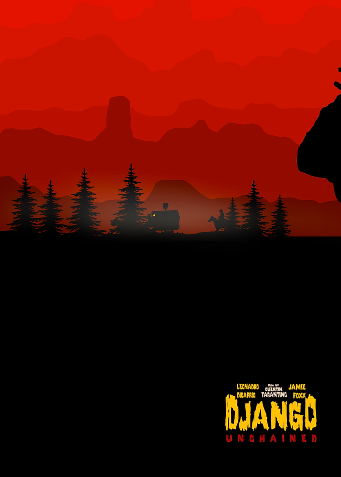 Django Unchained Minimalist Poster