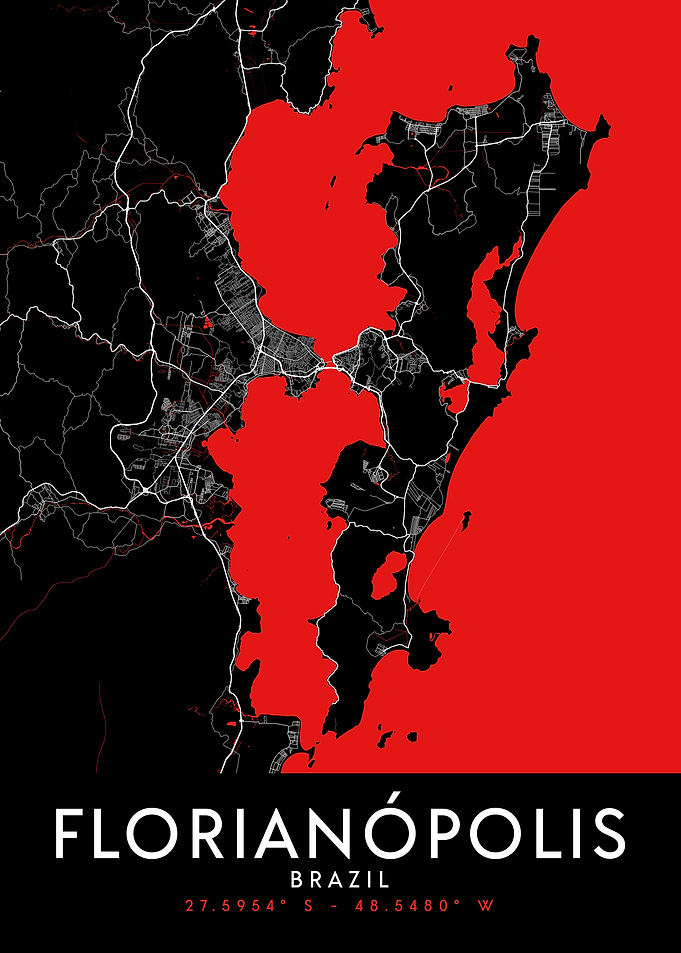 Florianópolis Dark Map