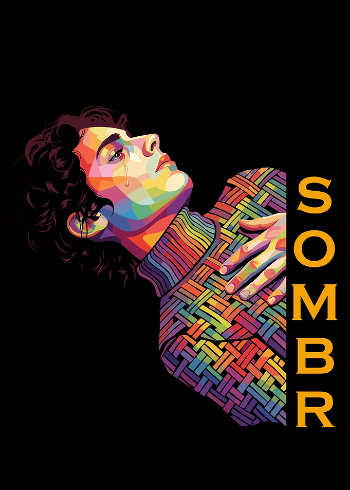 Colorful Portrait with Text
