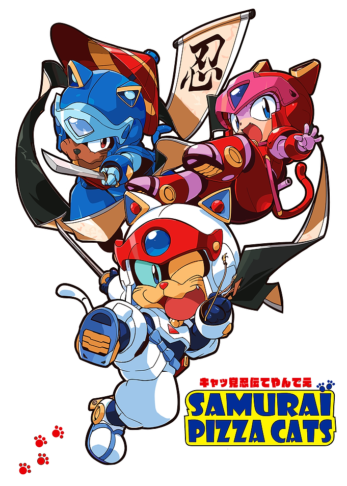 Samurai Pizza Cats Anime Art