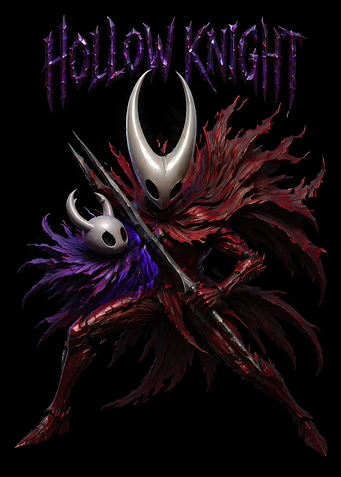 Hollow Knight Hornet and Knight Artwork