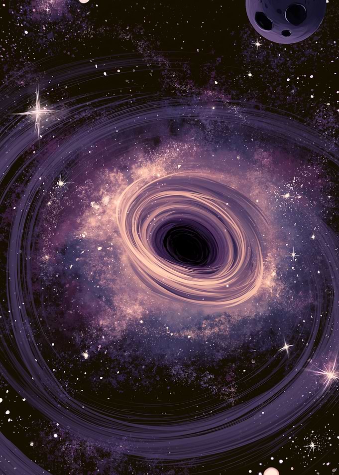 Cosmic Black Hole Swirl