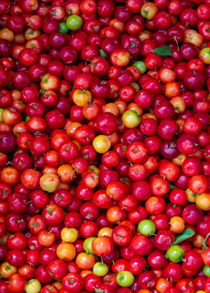 Pile of Acerola Cherries