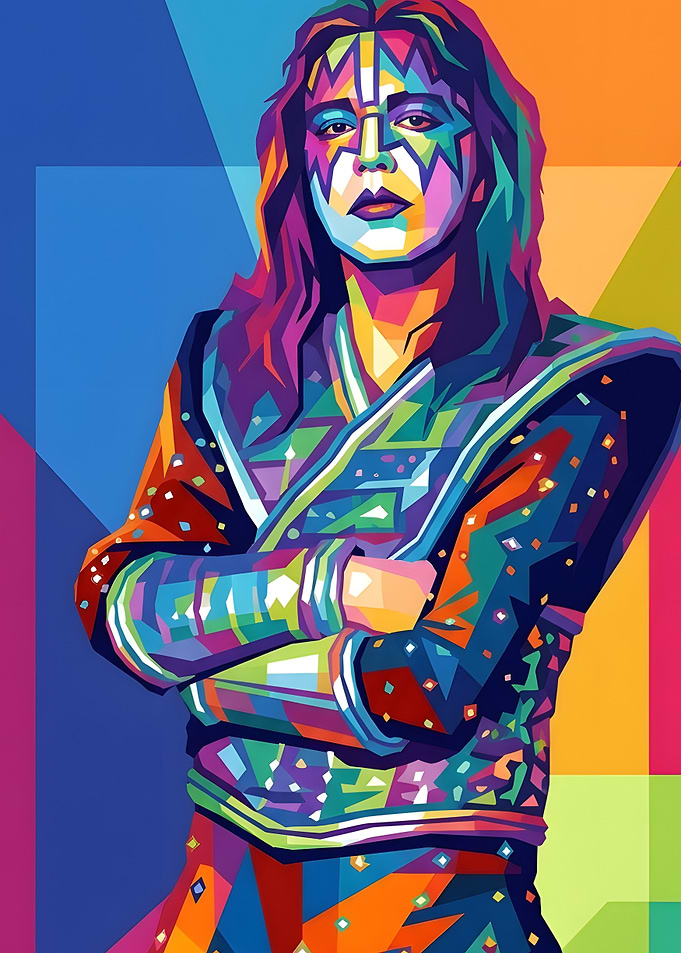 Pop Art Portrait of Ace Frehley