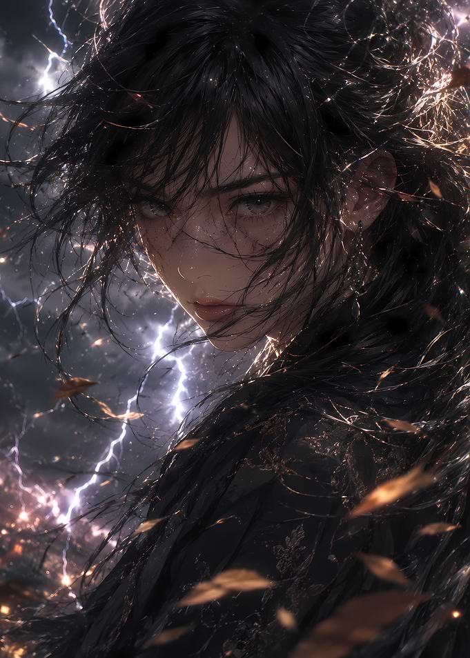 Stormy Anime Portrait