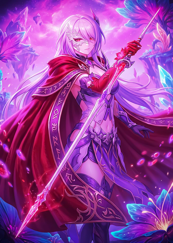 Fantasy Warrior with Glowing Sword