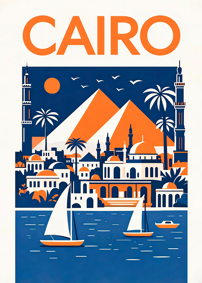 Cairo Travel Poster