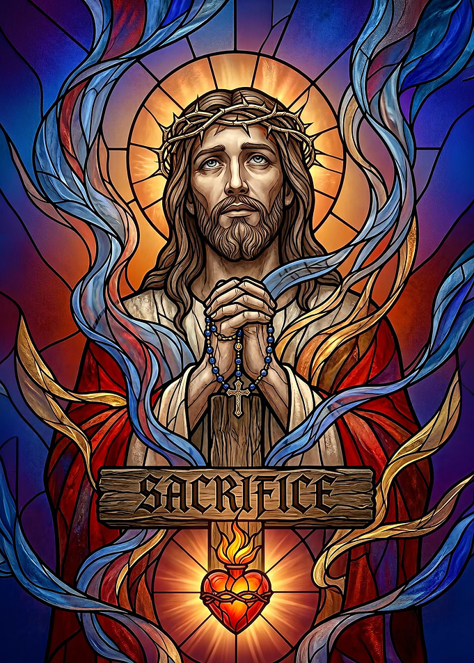Jesus Christ with Sacred Heart