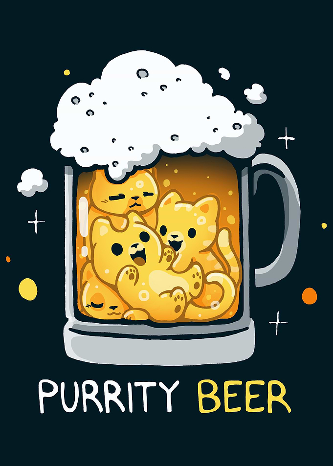Cute Cats in a Beer Mug
