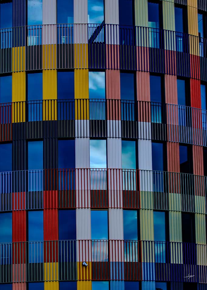 Colorful Modern Building Facade