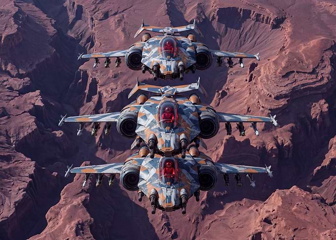 Escadrille Meteor - Patrouille Gobi-Mars 2435