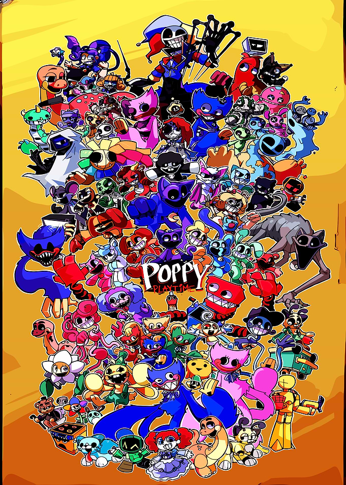 Poppy Playtime Characters Collage