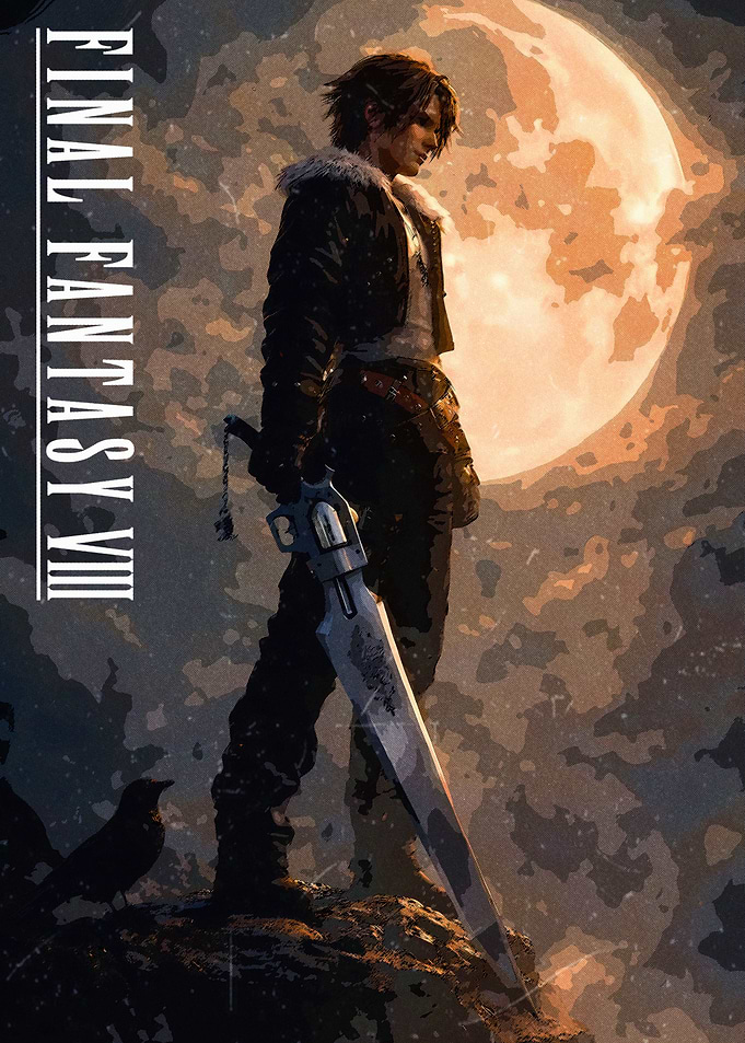 Final Fantasy VIII Squall Leonhart Poster