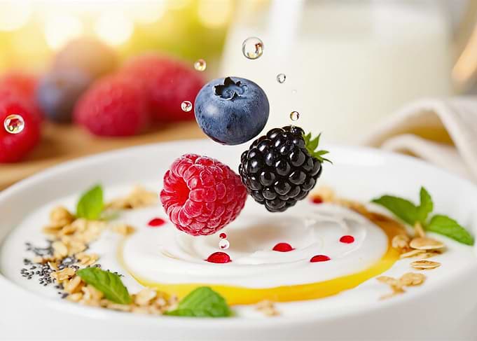 Berries and Yogurt Breakfast