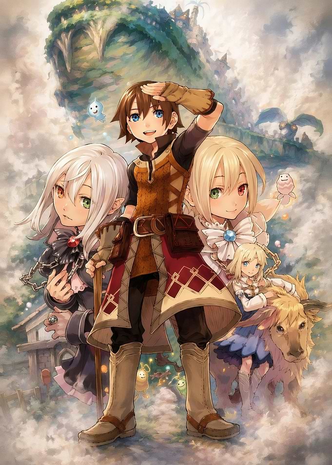 Fantasy Adventure Group with Creatures