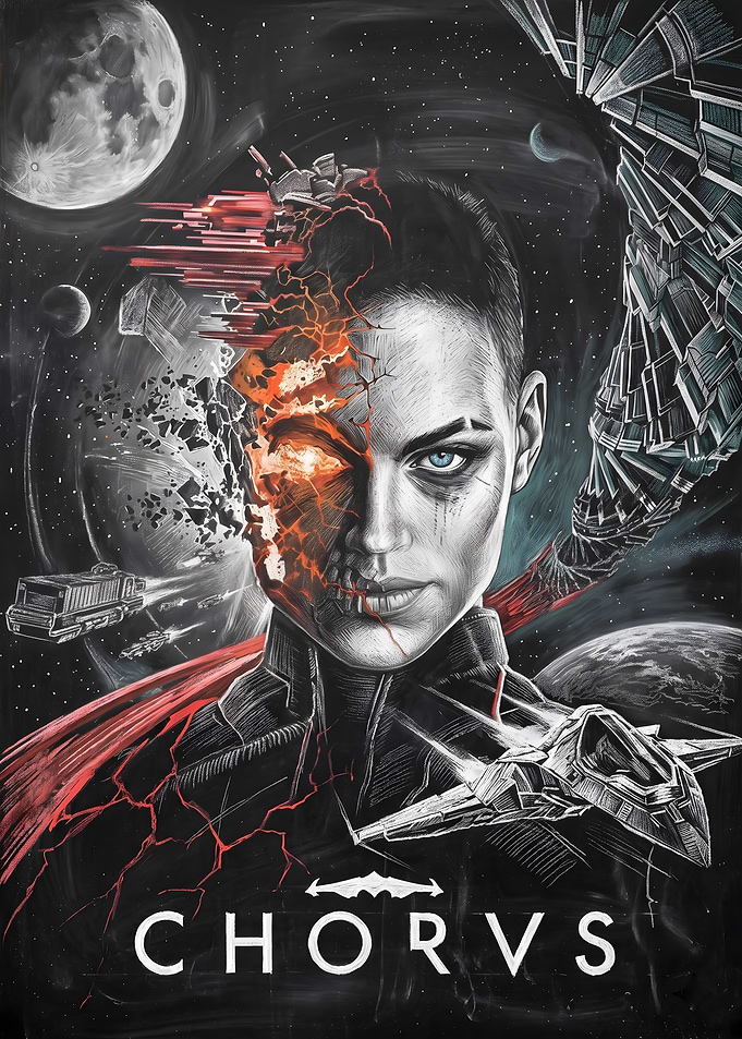 Sci-fi Woman in Space