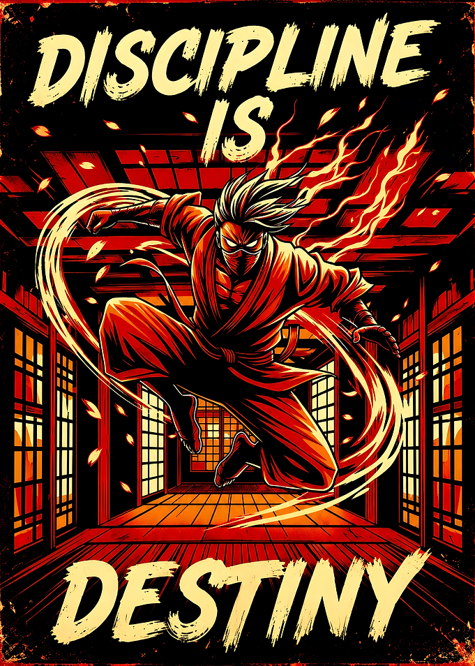 Ninja Discipline is Destiny Poster