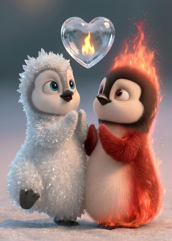 Amber and Frosty, Love with Ice and Fire
