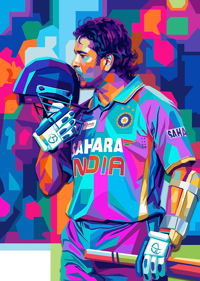 Sanchin Tendunkar Pop Art