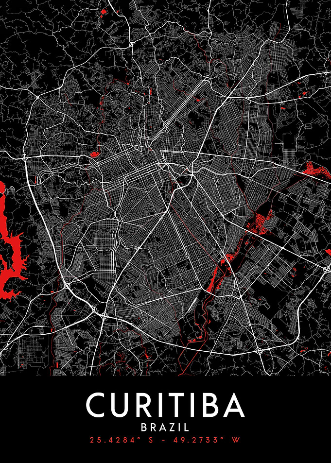 Curitiba Dark Map