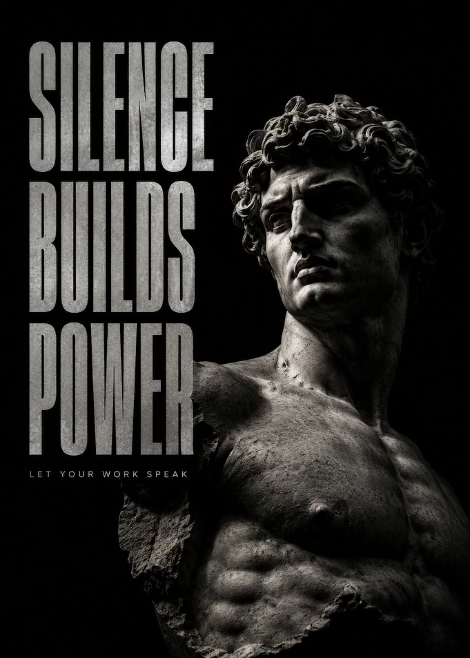 Silence Builds Power Statue