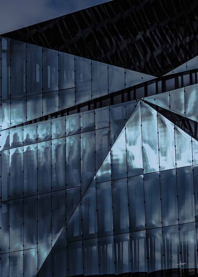 Modern Glass Building Facade