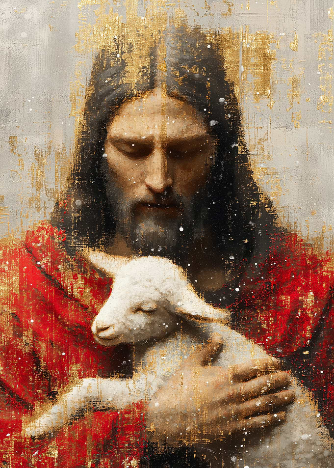 Jesus Holding a Lamb